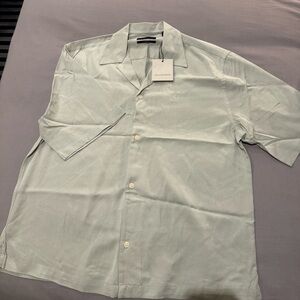 All Saints Sage Green Oversized Shirt